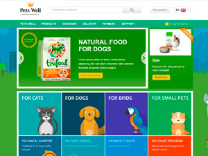 Адаптивный интернет-магазин PetsWell