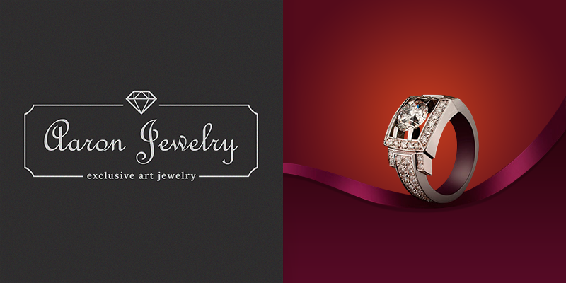 Логотип Aaron Jewelry отражает индивидуальность ювелирных украшений бренда