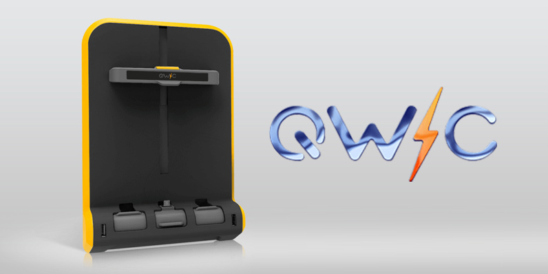 Идея дизайна логотипа зарядных устройств QWIC — это объединение понятий:  быстро (сокр. до qwic) и символа  «молния» как синоним мобильной зарядки