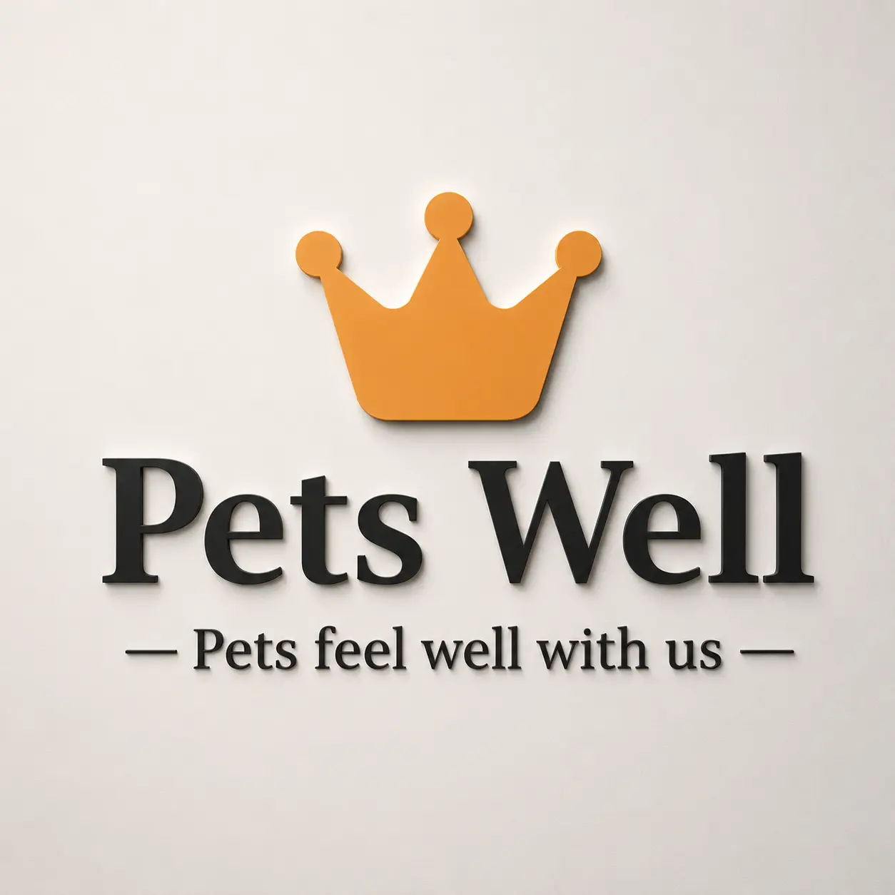 Pets Well - разработка логотипа для интернет-магазина Pets Well