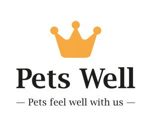 Логотип европейского интернет-магазина товаров для животных. Клиент: Pets Well
