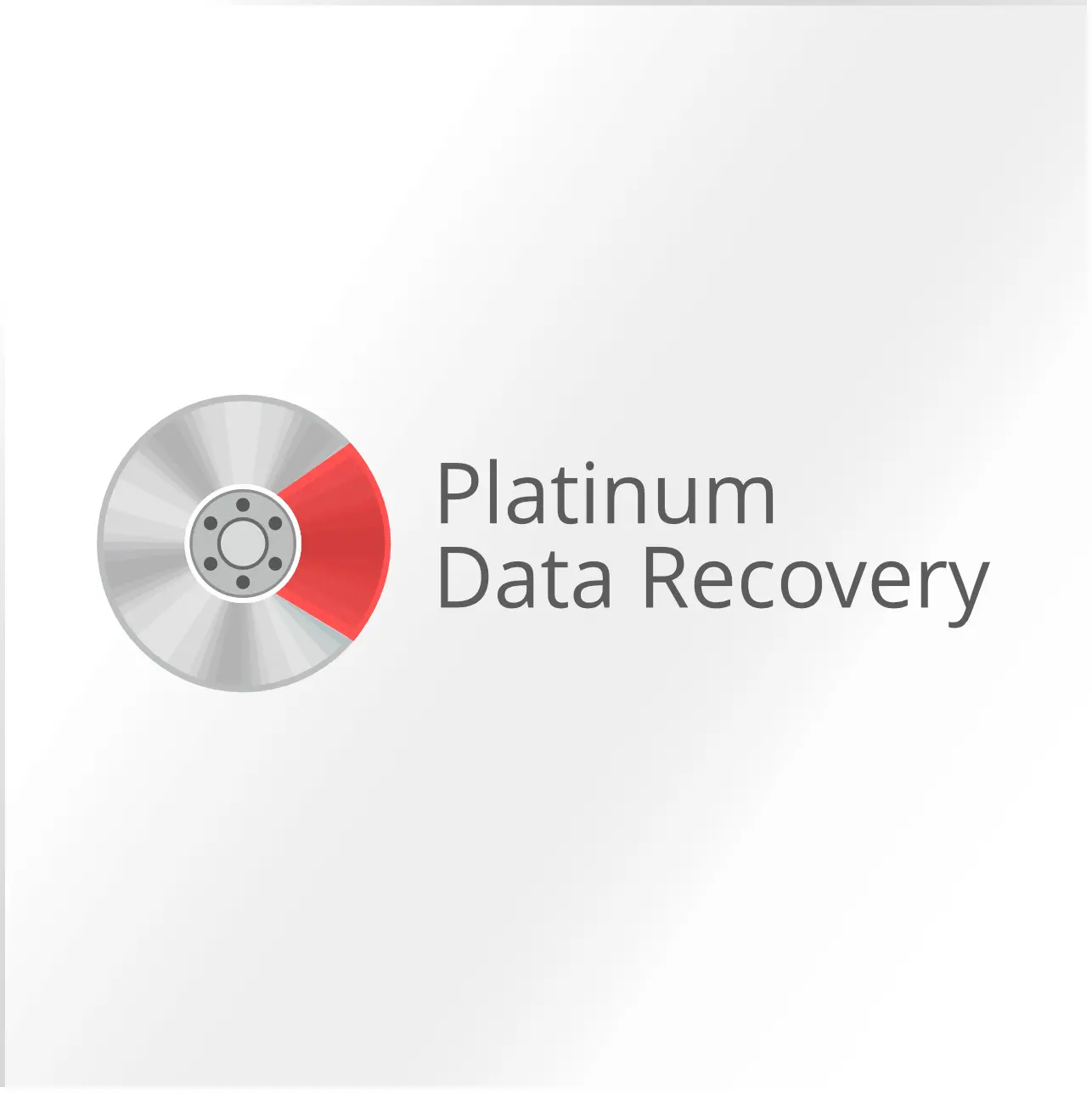 Platinum Data Recovery - разработка логотипа для сервисной ИТ-компании по восстановлению HDD в Лос-Анжелесе