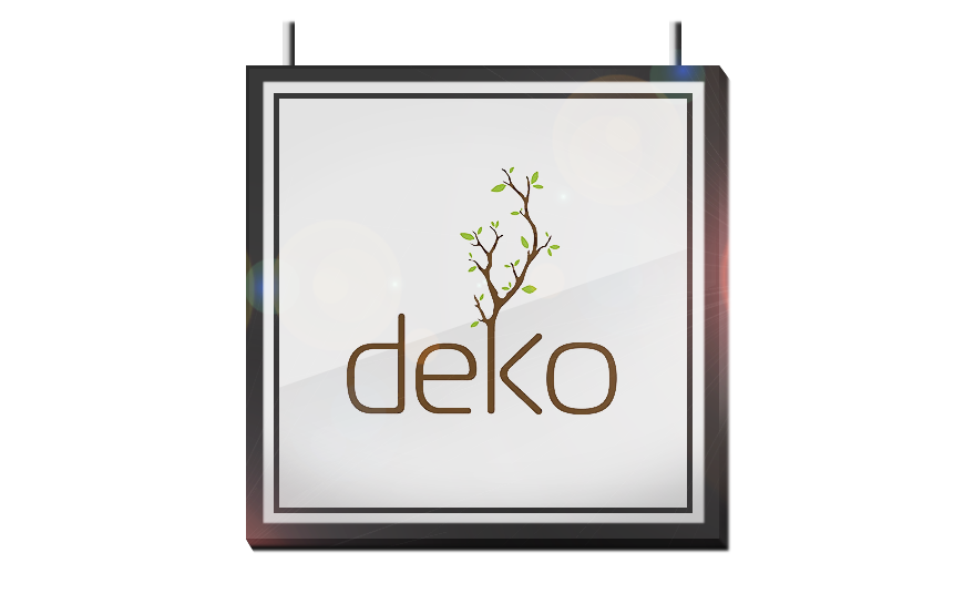 Разработка логотипа для ресторана DEKO в Нью-Йорке